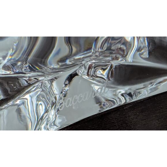 Baccarat Crystal Mops Hund Carlin Pug Dog Puppy Figurine Paperweight France - Picture 11 of 13